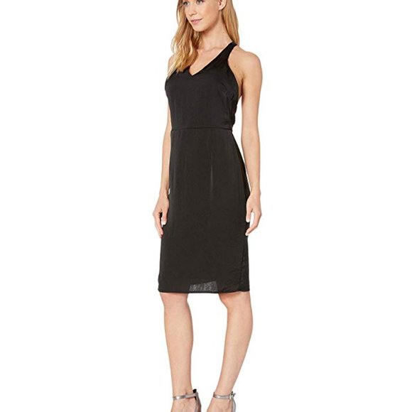 Bebe pink or black Rhinestone Halter Dress NWT Size 10 - Picture 4 of 5